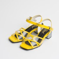 ditole glass lune x strap sandle 디토레 유리 엑스스트랩 샌들