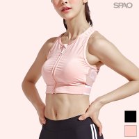 스파오 SPAO ACTIVE 앞지퍼 워터 크롭탑 SPGMA25G05-T