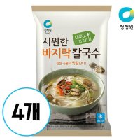 청정원 바지락칼국수 366g 4개