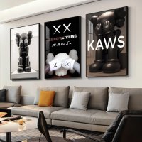 KAWS 팝아트액자 3개세트 그림액자 캔버스 인테리어