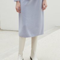 cashmere knit skirt violet