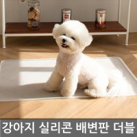 초코펫하우스 실리콘 강아지 배변판 논슬립 소변흘림방지턱 가방포함 더블