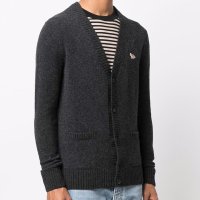 MAISON KITSUNE 메종키츠네 BABY FOX PATCH COSY CARDIGAN H170 베이비 폭스 패치 코 HM00501KT1006-DGM