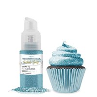 BAKELL 식용 글리터 Spray Pump 25g Teal