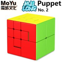 이지코 MoYu Meilong 매직 큐브 스페셜 미러 스피드 퍼즐 어린이 장난감 선물 헝가 Puppet Cube No 2