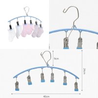양말 속옷 빨래집게 건조대 6p 집게옷걸이