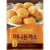 롯데웰푸드 가능상품 쉐푸드 Chefood미니돈까스 380g