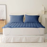 GoodSleep Allos 침대패드 겸 카페트 고정밴딩형 다크블루 D 135 x 200 cm