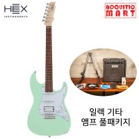 앰프패키지 헥스 일렉기타 E100 MT Mint