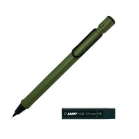 LAMY 사파리 샤프 사바나그린 샤프심 HB 세트 6개 0