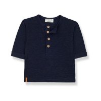 [원모어인더패밀리] Beto Long Sleeve Linen T-Shirt | Navy blue (AAA1327748)