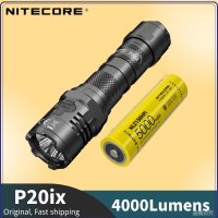 NITECORE P20iX USB-C 충전식 손전등 매우 밝은 군사 전술 손전등 4000 루멘 5000mAh i 배터리 NL2150HP