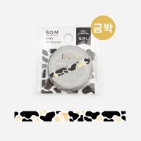 모모팝 BGM 라이프 슬림 마스킹테이프 젖소 무늬 BM-LSG135