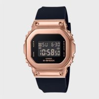 G-SHOCK 지샥 스퀘어 미니 로즈골드 메탈베젤 여성시계 GM-S5600PG-1