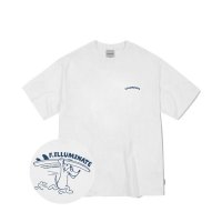 FILLUMINATE 오버핏 서프 도지 티셔츠-화이트 Overfit Surf Doggy T-Shirt-White