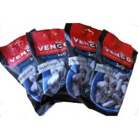 벤코 식용분필 먹는분필 감초 젤리 152g 4팩 Venco Schoolkrijt School chalk liquorice