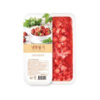 [DA] 대상 복음자리 가당 트레이 슬라이스 딸기 냉동 1kg