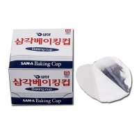 삼아알미늄 삼아 베이킹컵 삼각 1box 20팩 유산지 머피컵