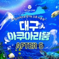 (당일사용가능) 대구아쿠아리움 After5 입장권(대구신세계백화점아쿠아리움/신세계백화점/실내데이트/데이트코스추천)