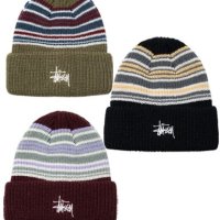 스투시 스트라이프 커프 비니 STUSSY STRIPED CUFF BEANIE