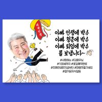 애니데이파티 환갑 칠순 현수막 팔순 생신 고희연 구순 잔치 플랜카드 대박인생-포토자유문구 1 남자 2 추천형 200 2 투명박스테이프