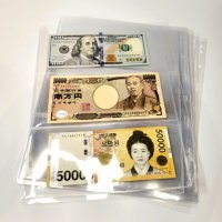 지폐앨범 교체 3칸속지 10P 화폐보관 바인더 투명포켓