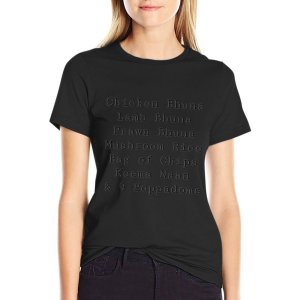 스미스 인디언 테이크아웃 주문 개빈 & 스테이시 티셔츠  그래픽 티셔츠  재미있는 티셔츠  여성용 티셔츠
