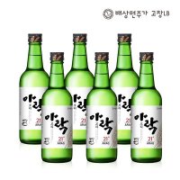 배상면주가 보리아락21 360ml 21도 6병입 전통 증류주