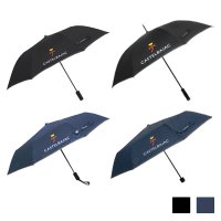 한기글로벌 까스텔바작 원형 로고플레이 골프 자동장우산 접이식우산