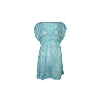 Miken Women’s V Neck Crochet Dress Swim Cover Up