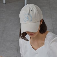 올인컴플리트 Round Logo Ball Cap Cream