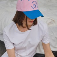 올인컴플리트 Round Logo Ball Cap Water Cherry Blossom