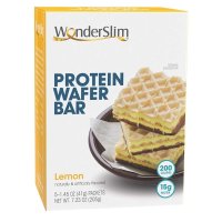 WonderSlim Wafer Bar 프로틴 와퍼 바 레몬 5개입