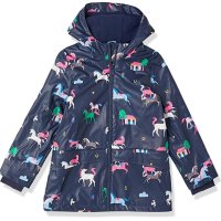 쥴스 Joules 여아용 레인코트 아우터 아동용 재킷 Navhorses