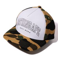 베이프 BAPE 1ST 카모 매쉬 볼캡 JET캡