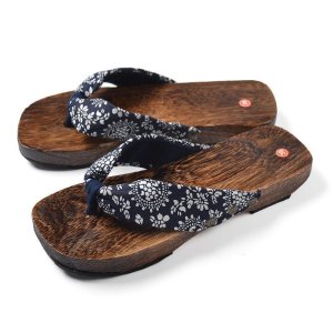 쪼리 나막신 나무 신발 일본 유카타 슬리퍼
