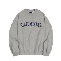 FILLUMINATE 오버핏 아치 로고 스웨트 셔츠-멜란지 Overfit Arch Logo Sweat Shirt-Melange