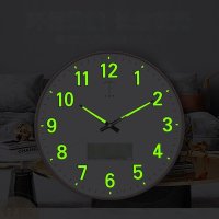 노스 스타 빛나는 시계 거실 벽시계 침실 음소거 시계 2022 년 최신 홈 캘린더 쿼츠 시계