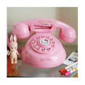 헬로키티 핑크전화기 