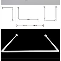 코너 커튼봉 압축 봉 자 기억자 기역자 자 커브형 샤워커튼