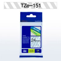 브라더 정품 라벨테이프 TZe테이프 6mm-24mm TZe151