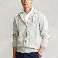 폴로랄프로렌 폴로 더블니트 풀집 플리스 후드집업 LIGHT SPORT HEATHER