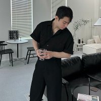 Two pocket half shirt 남자 반팔 셔츠 남방 셋업