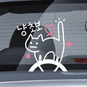[스티키] 냥초보 초보운전 스티커 안전스티커 차량용품, 샤르비앙(charbien)