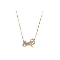 [스와로브스키] SWAROVSKI 라이프 롱 보우 리본 모티브 펜던트 목걸이 로즈 골드 Lifelong Bow 5440636 [병행수입품]