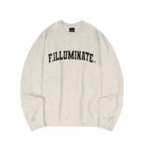 FILLUMINATE 오버핏 아치 로고 스웨트 셔츠-오트밀 Overfit Arch Logo Sweat Shirt-Oatmeal