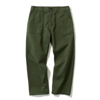 UNIFORM BRIDGE cotton fatigue pants regular fit forest