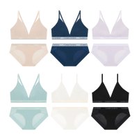 코데즈컴바인이너웨어 모달 슬림 아웃밴드 브라렛 팬티 세트 6 Colors CCWRP252SET