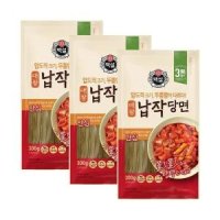 CJ 백설 대왕 납작당면 300G x 3개