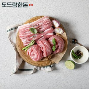 (신선집중) 도드람한돈 냉장 삼겹살/등심꽃살 반반팩 1kg/무료배송